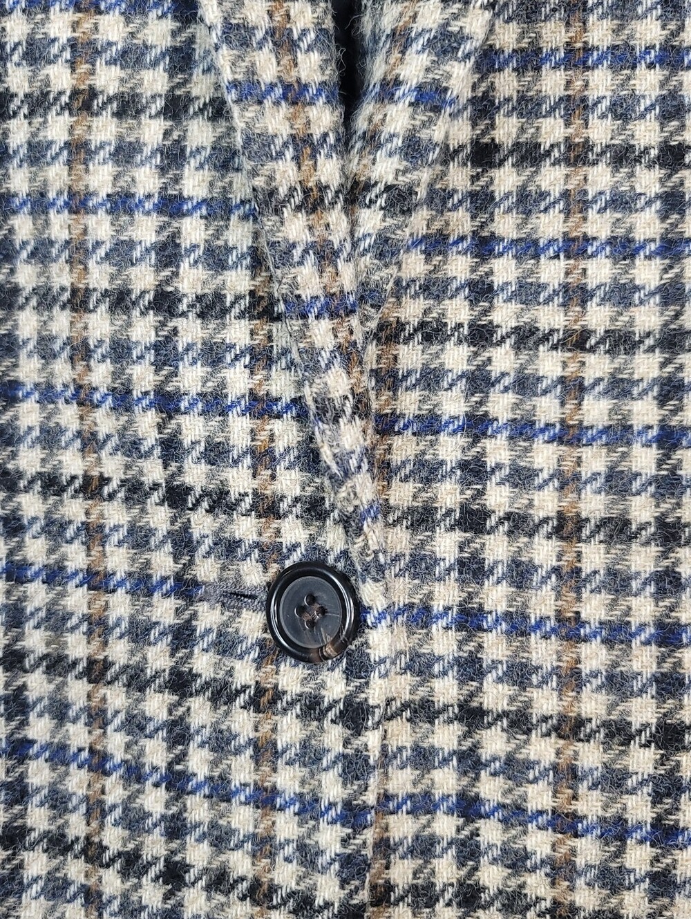 J. Crew Campbell Blazer Abraham Moon Tweed Houndstooth Patch Size 10 - Picture 4 of 10